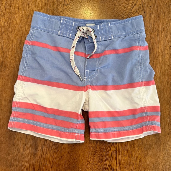 Cruecuts Size 2T Boys Red White Blue Bathing suit Volly Board Shorts Swim Trunks - Picture 1 of 4